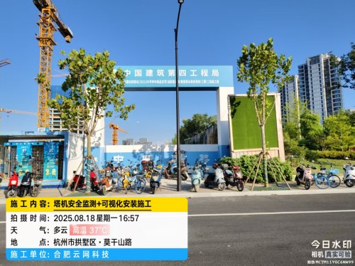 250818 杭州拱墅区中建四局项目塔机监测一体机安装