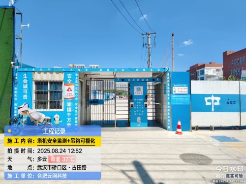 250824 武汉硚口区中建项目塔吊防碰撞吊钩可视化一体机安装